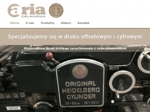 Drukarnia Aria - druk kopert, sztancowanie i inne.