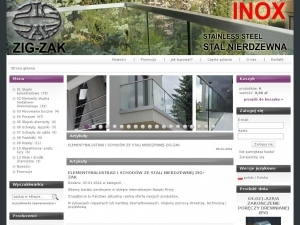 Elementy balustrad nierdzewnych w ofercie firmy Zig-Zak